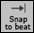 [Snap to beat] button